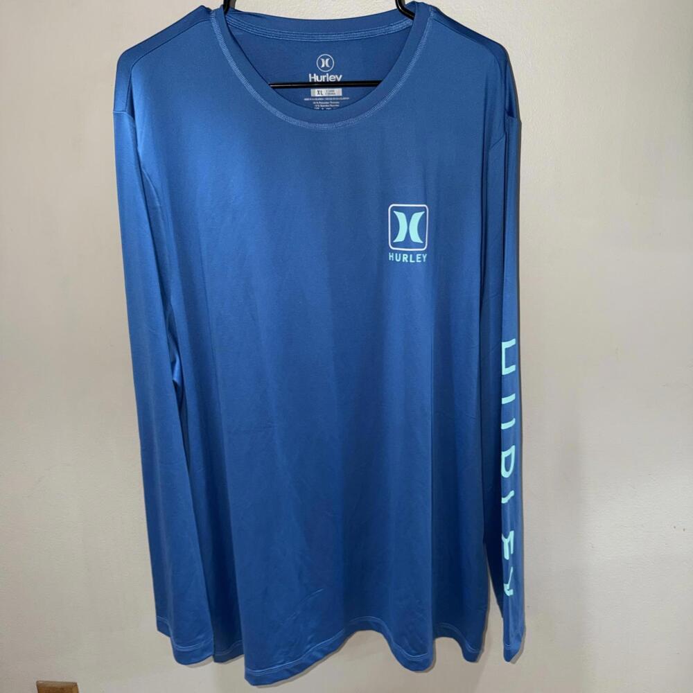Men's Hurley Long Sleeve Blue Shirt XL